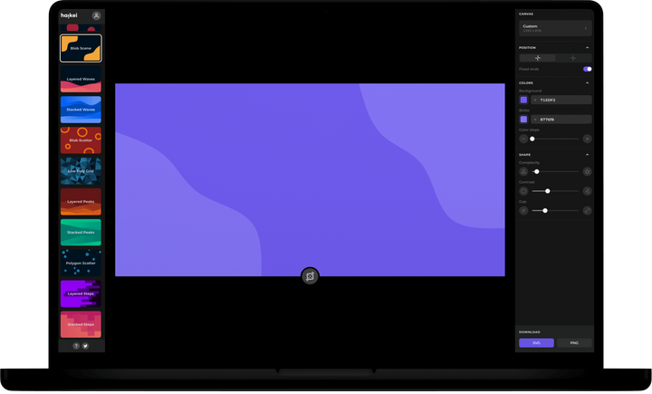 An SVG background generator
